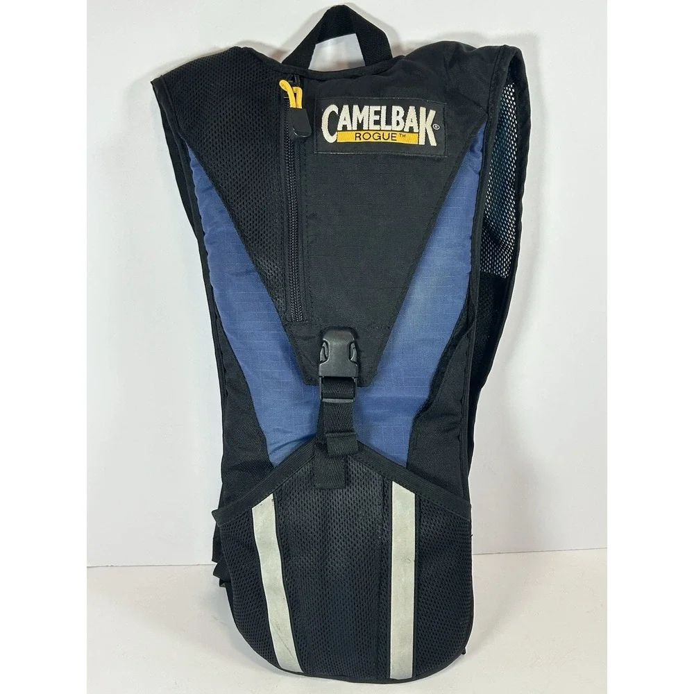CamelBak Rogue Black/Blue Hydration Pack for Biking Hiking W/ Bladder